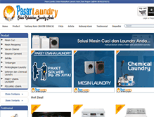 Tablet Screenshot of pasarlaundry.com